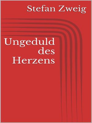 cover image of Ungeduld des Herzens